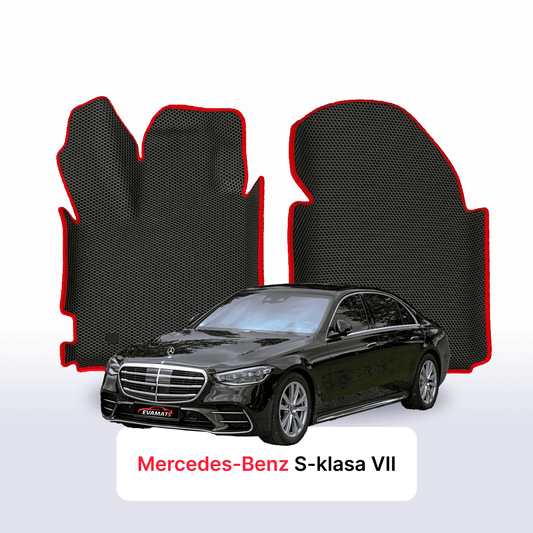 Autokoberce EVAMATS pro Mercedes-Benz S-class 7 gen (W223) 2020-2025 rok Sedan
