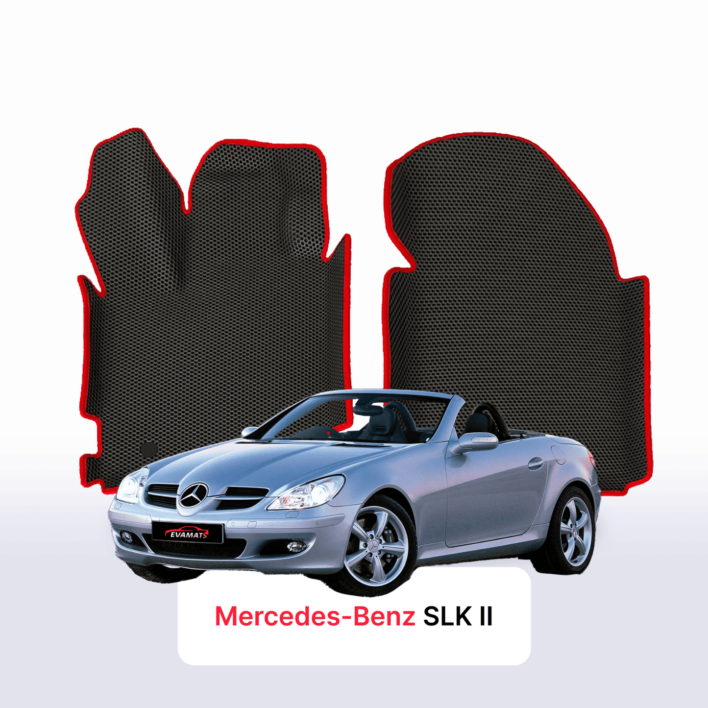 Autokoberce EVAMATS pro Mercedes-Benz SLK 2 gen (R171) 2004 – 2011 rok COUPE-CABRIO