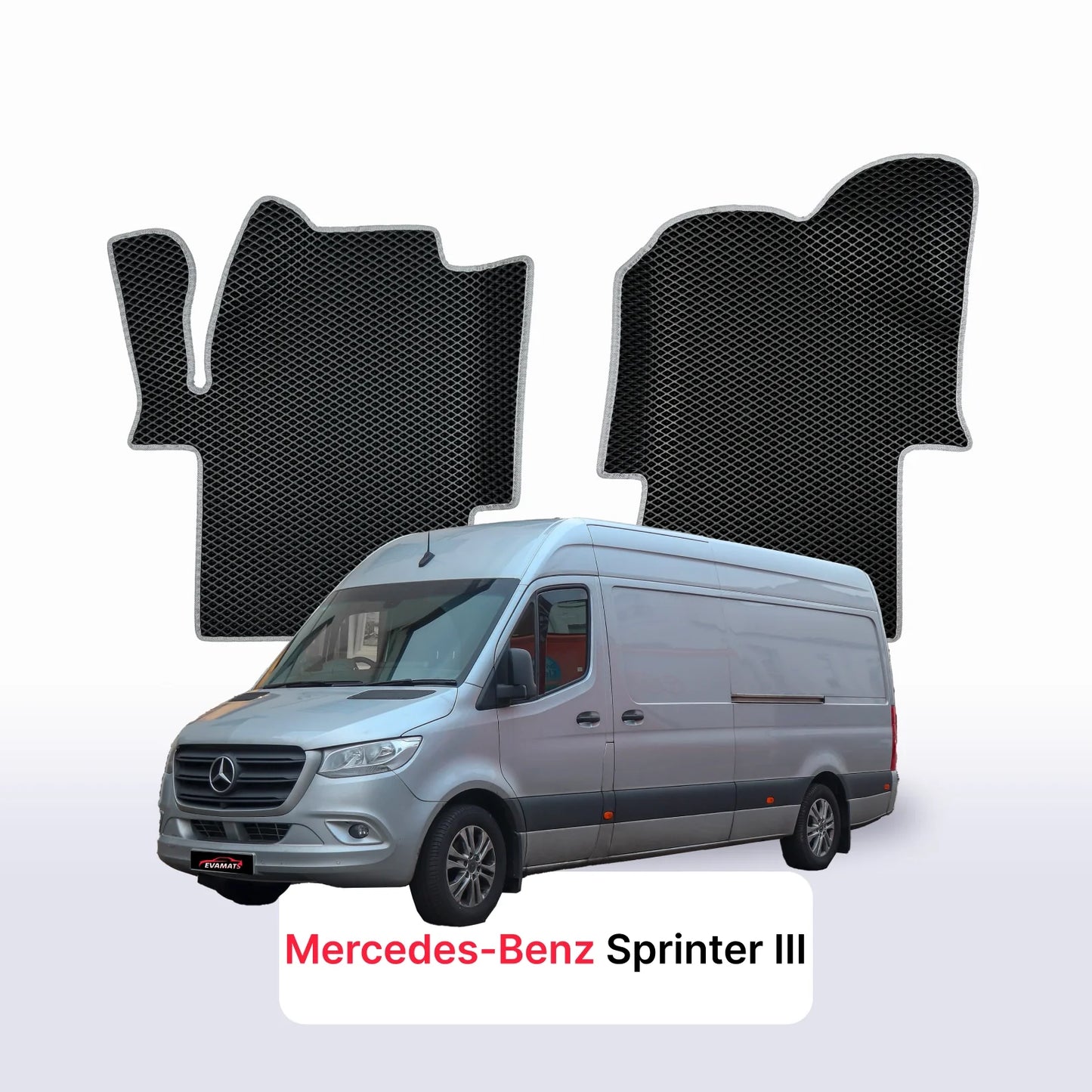Autokoberce EVAMATS pro Mercedes-Benz Sprinter 3 gen (W907) 2018-2025 rok VAN