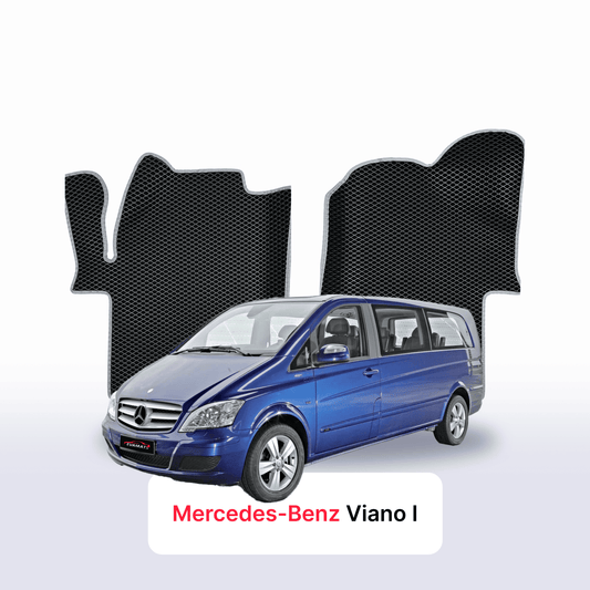 Autokoberce EVAMATS pro Mercedes-Benz Viano (W639) 2003 – 2014 rok EXTRA DLOUHÝ MINIVAN