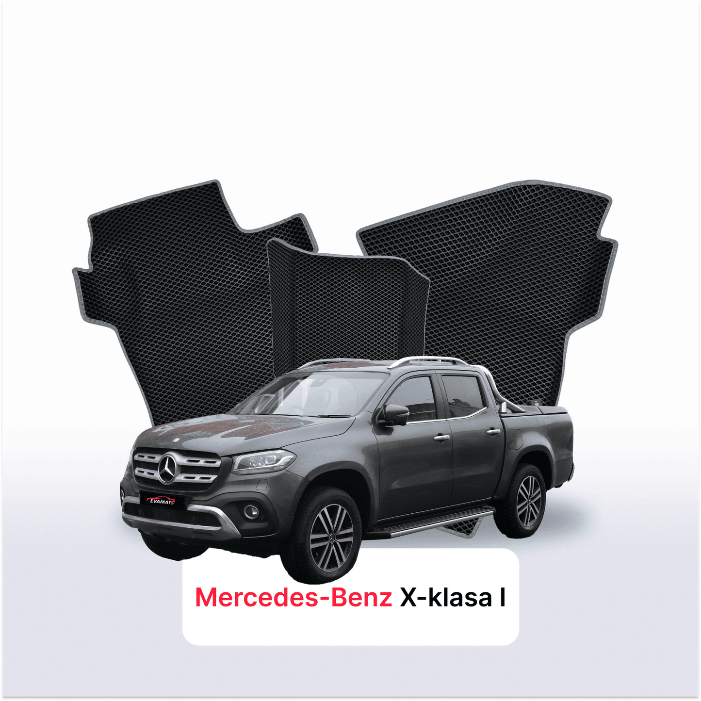 Autokoberce EVAMATS pro Mercedes-Benz X-class 1 gen 2017 – 2020 rok PICK-UP