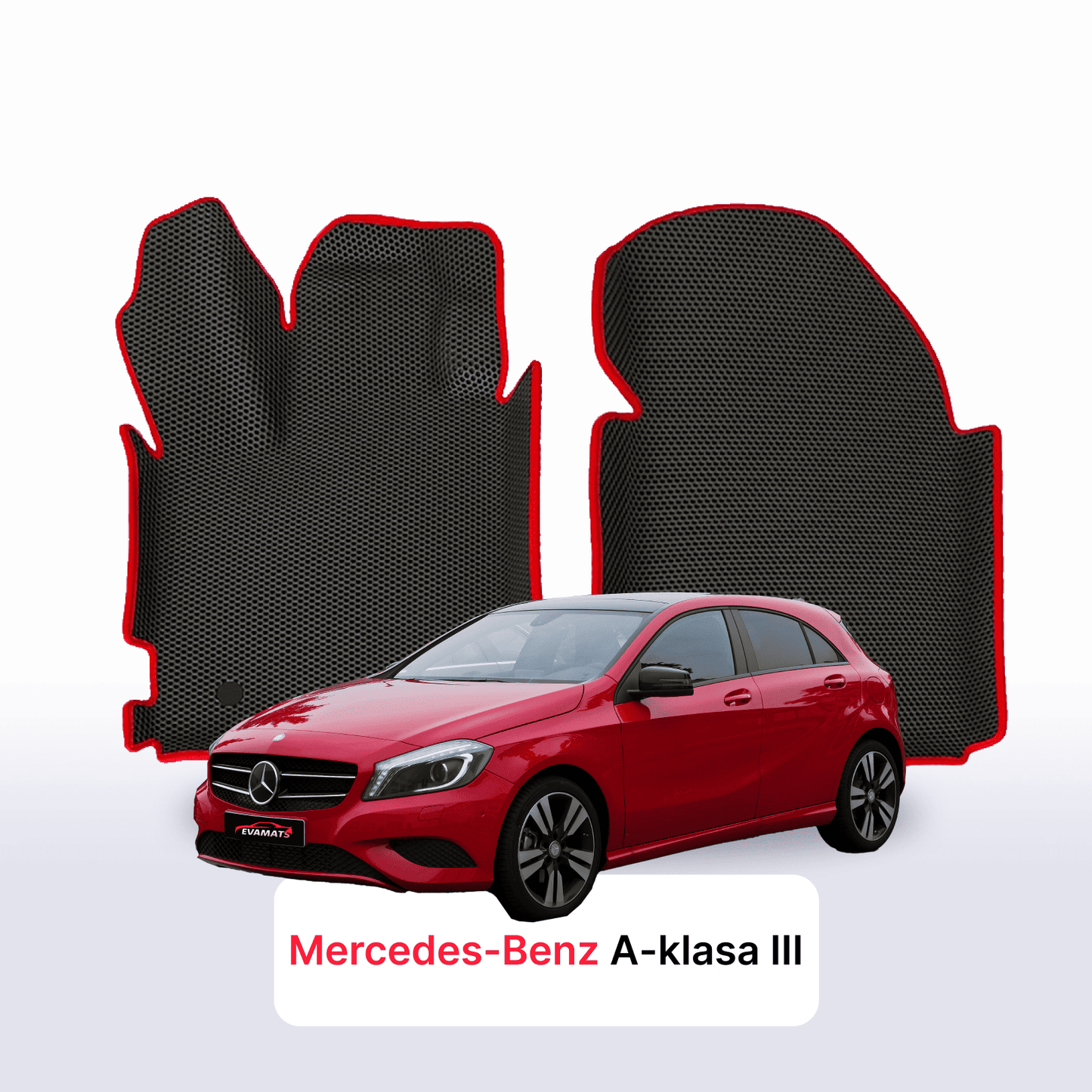 Autokoberce EVAMATS pro Mercedes-Benz A-klasa 3 gen (W176) 2012-2018 r. HATCHBACK 5 dveří