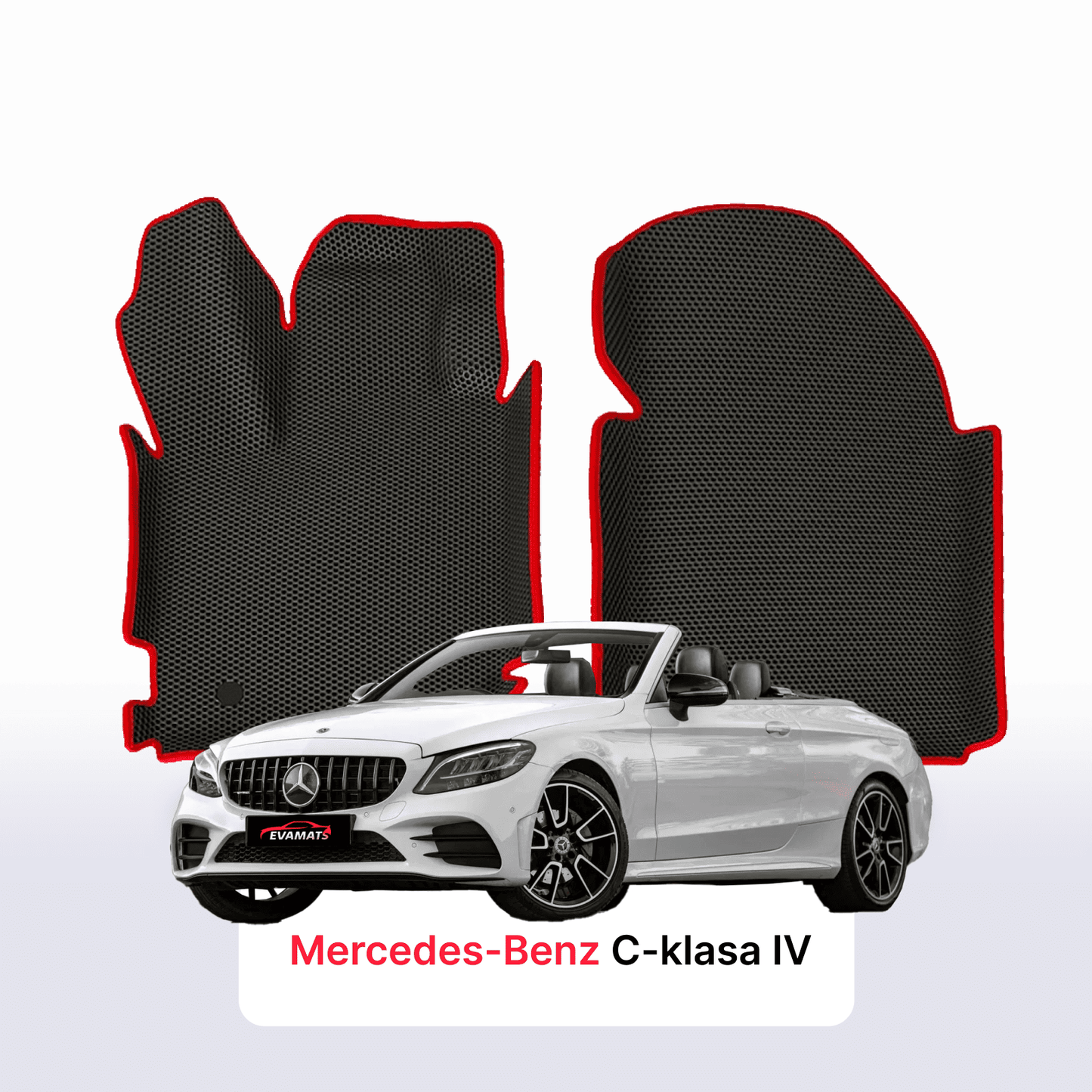 Autokoberce EVAMATS pro Mercedes-Benz C-class 2 gen (A205) 2015 – 2023 rok CABRIO