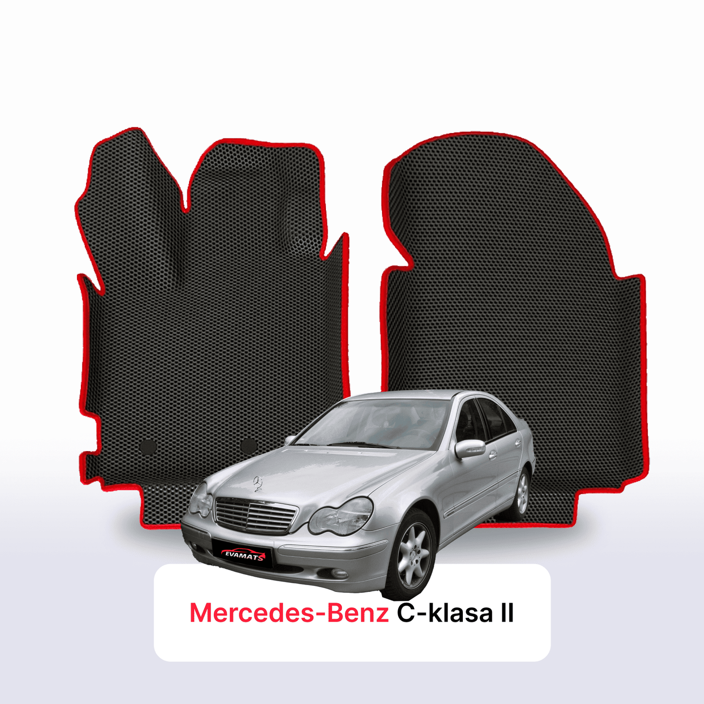 Autokoberce EVAMATS pro Mercedes-Benz C-class 2 gen (W203) 2000–2007 rok SEDAN
