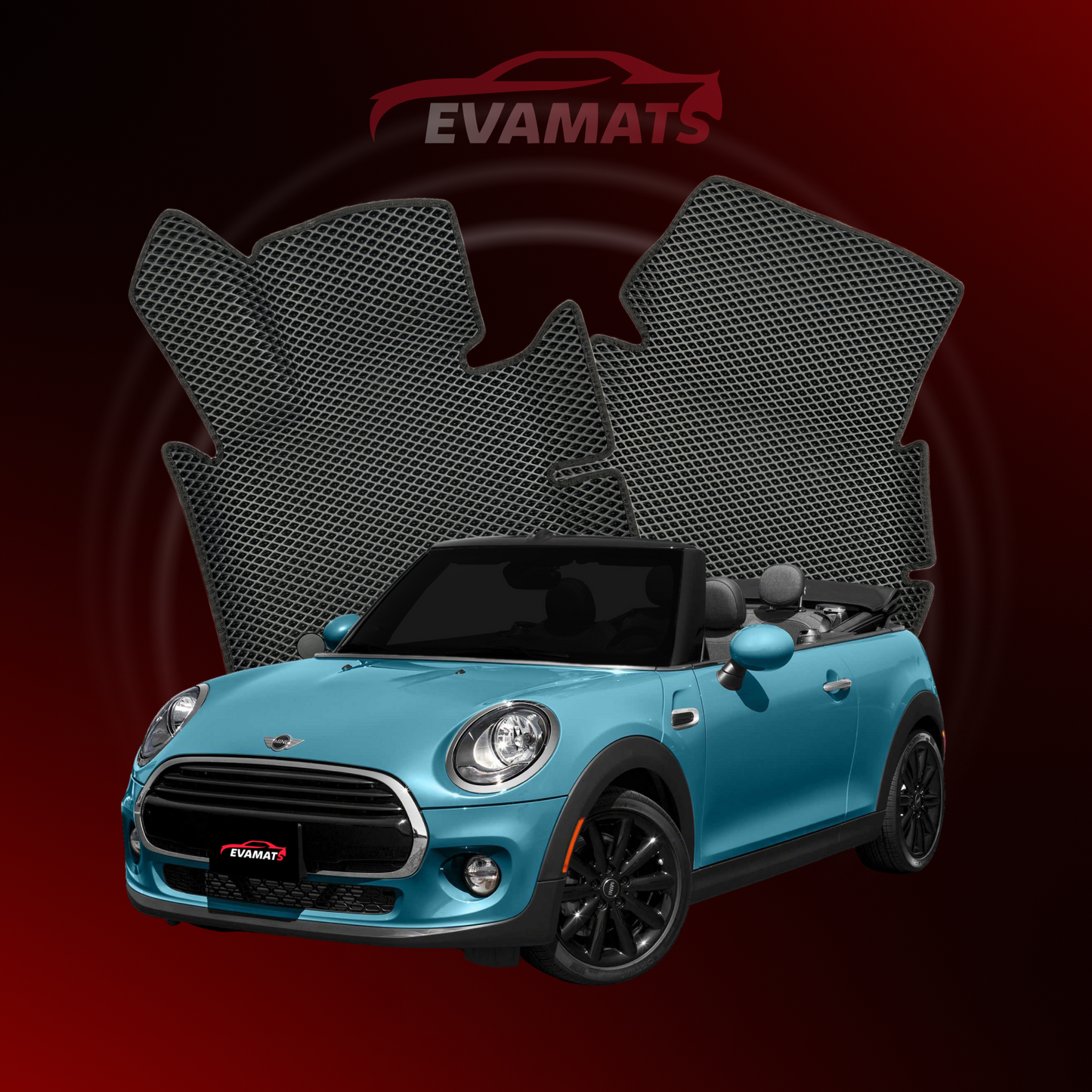 Autokoberce EVAMATS pro Mini Cabrio(F57) 2 gen 2008-2023 rok CABRIO