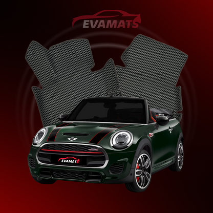 Autokoberce EVAMATS pro Mini Cabrio(F57) 2 gen 2008-2023 rok JCW CABRIO