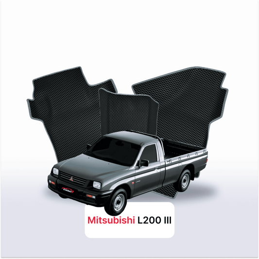 Autokoberce EVAMATS pro Mitsubishi L200 3 gen 1996-2006 rok PICK-UP jednokabinová