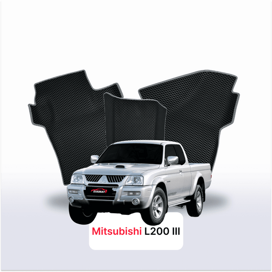 Autokoberce EVAMATS pro Mitsubishi L200 3 gen 1996-2006 rok PICK-UP jedna a půl kabina