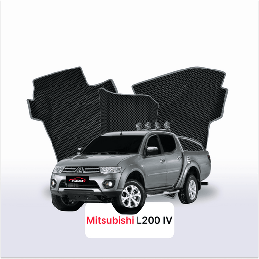 Autokoberce EVAMATS pro Mitsubishi L200 4 gen 2006-2015 rok PICK-UP dvoukabina