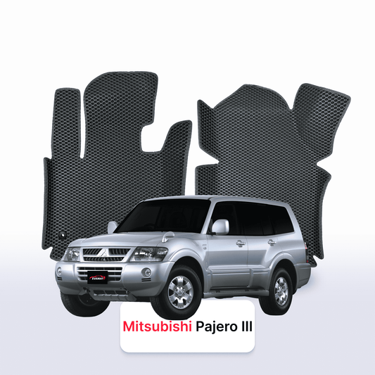 Autokoberce EVAMATS pro Mitsubishi Pajero 3 gen 1999-2006 SUV 7 míst
