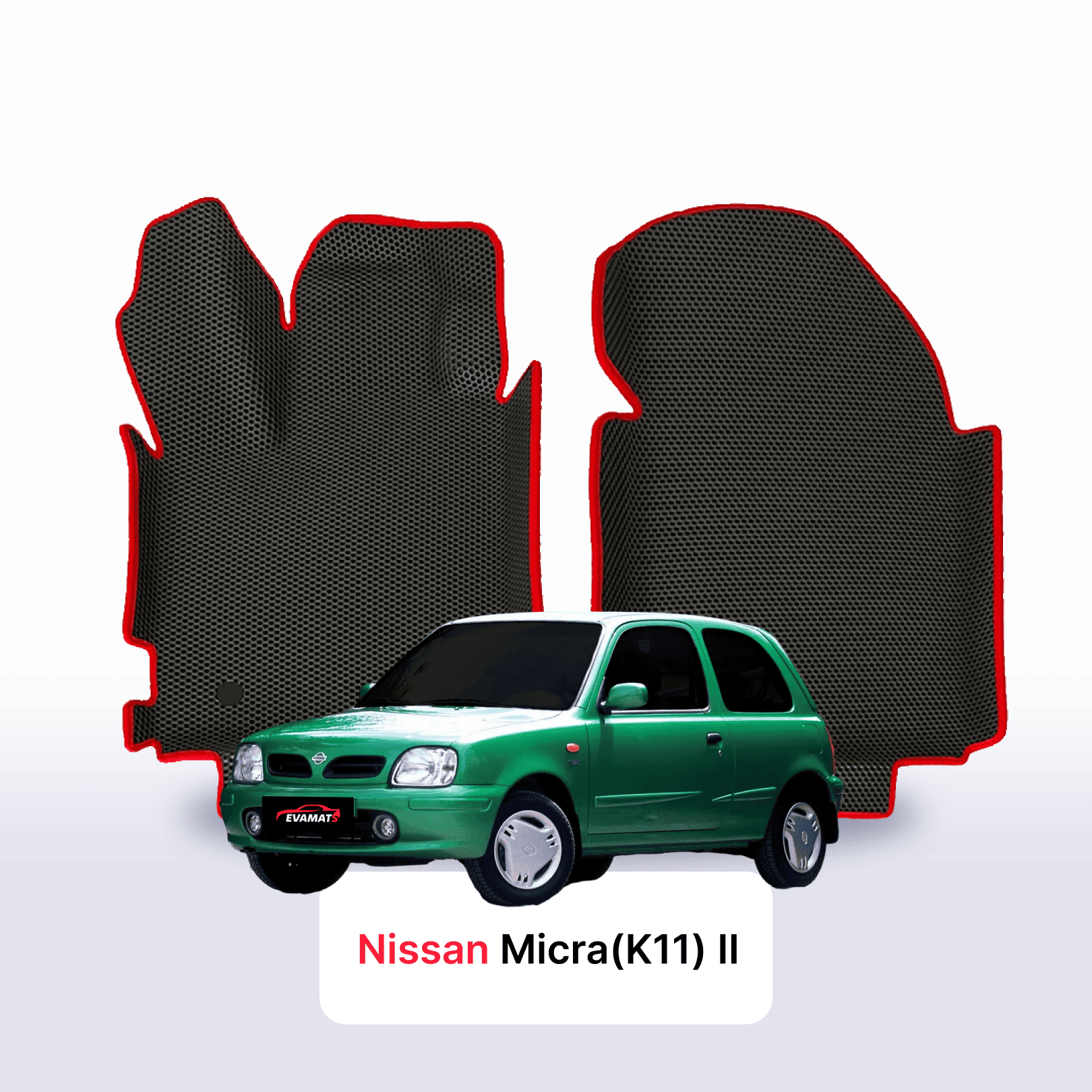 Autokoberce EVAMATS pro Nissan Micra(K11) II gen 1992-2002 r. HATCHBACK 3 dveře