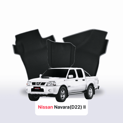 Autokoberce EVA pro Nissan Navara(D22)(Frontier) II gen 1998-2007 r. PICK-UP półtorej kabiny