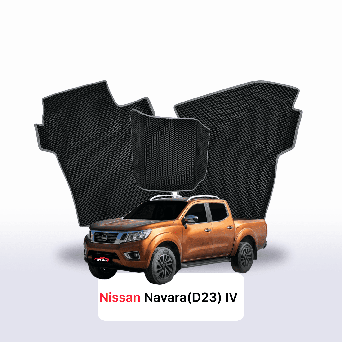 Autokoberce EVAMATS pro Nissan Navara (D23)(Frontier) IV gen 2014-2025 rok PICK-UP dvoukabina