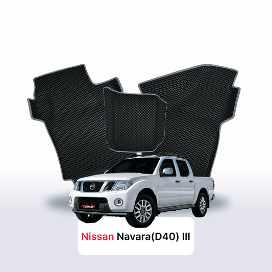 Autokoberce EVAMATS pro Nissan Navara(D40)(Frontier) III gen 2004-2015 rok PICK-UP dvoukabina