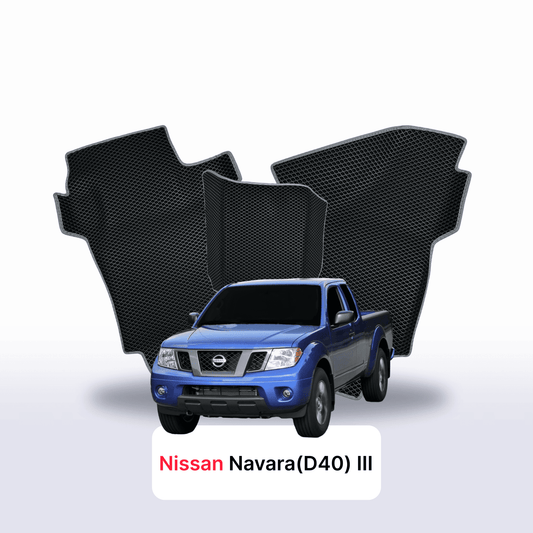 Autokoberce EVA pro Nissan Navara (D40)(Frontier) III gen 2004-2015 r. PICK-UP półtorej kabiny