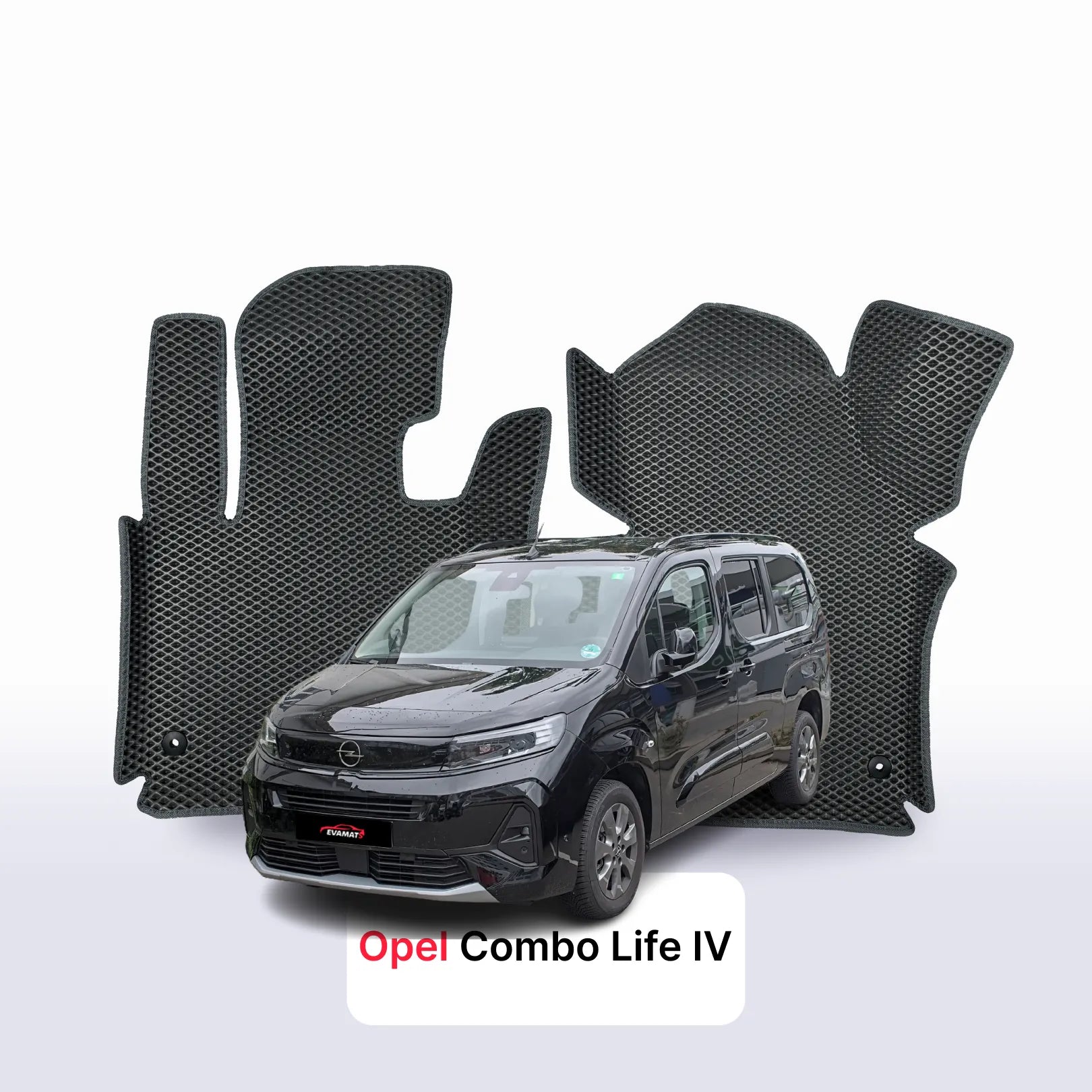 Autokoberce EVA pro Opel Combo Life 4 gen 2018-2027 r. MINIVAN