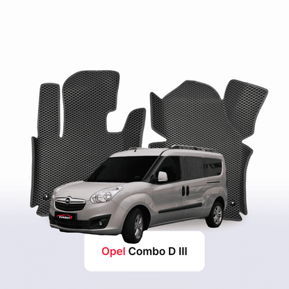 Autokoberce EVA pro Opel Combo D 3 gen 2011-2017 r. MINIVAN LWB