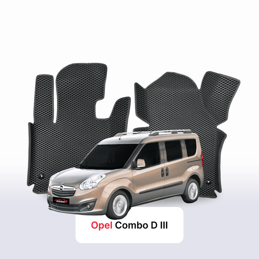 Autokoberce EVAMATS pro Opel Combo D 3 gen 2011-2017 rok MINIVAN SWB
