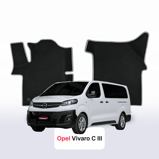 Autokoberce EVAMATS pro Opel Vivaro C 3 gen 2019-2025 rok MINIVAN