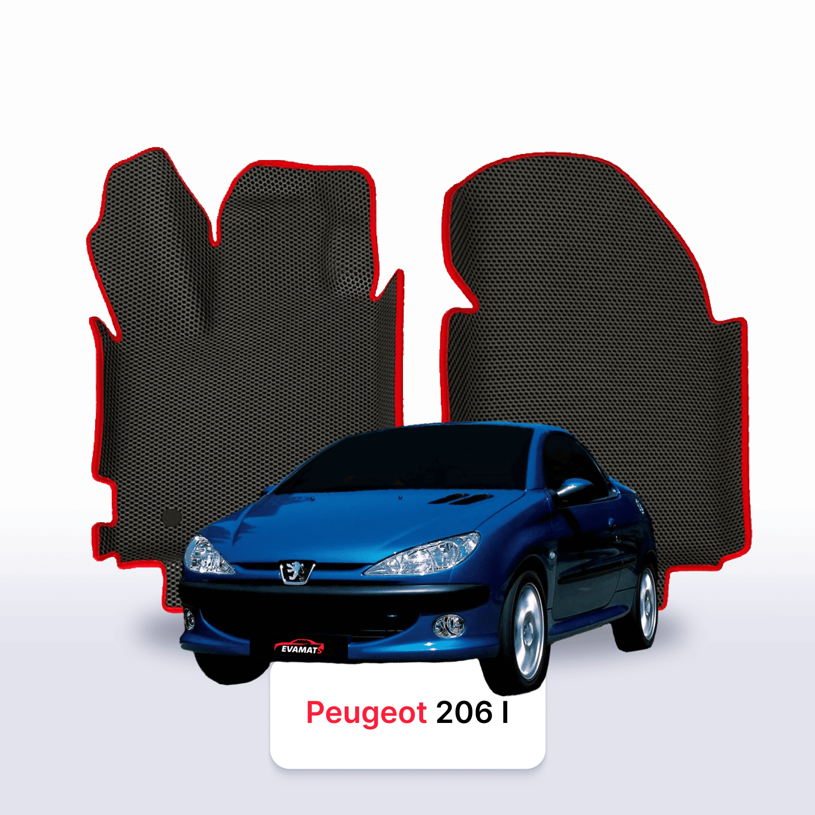 Autokoberce EVA pro Peugeot 206(MT) 1 gen 1998-2012 r. KABRIOLET