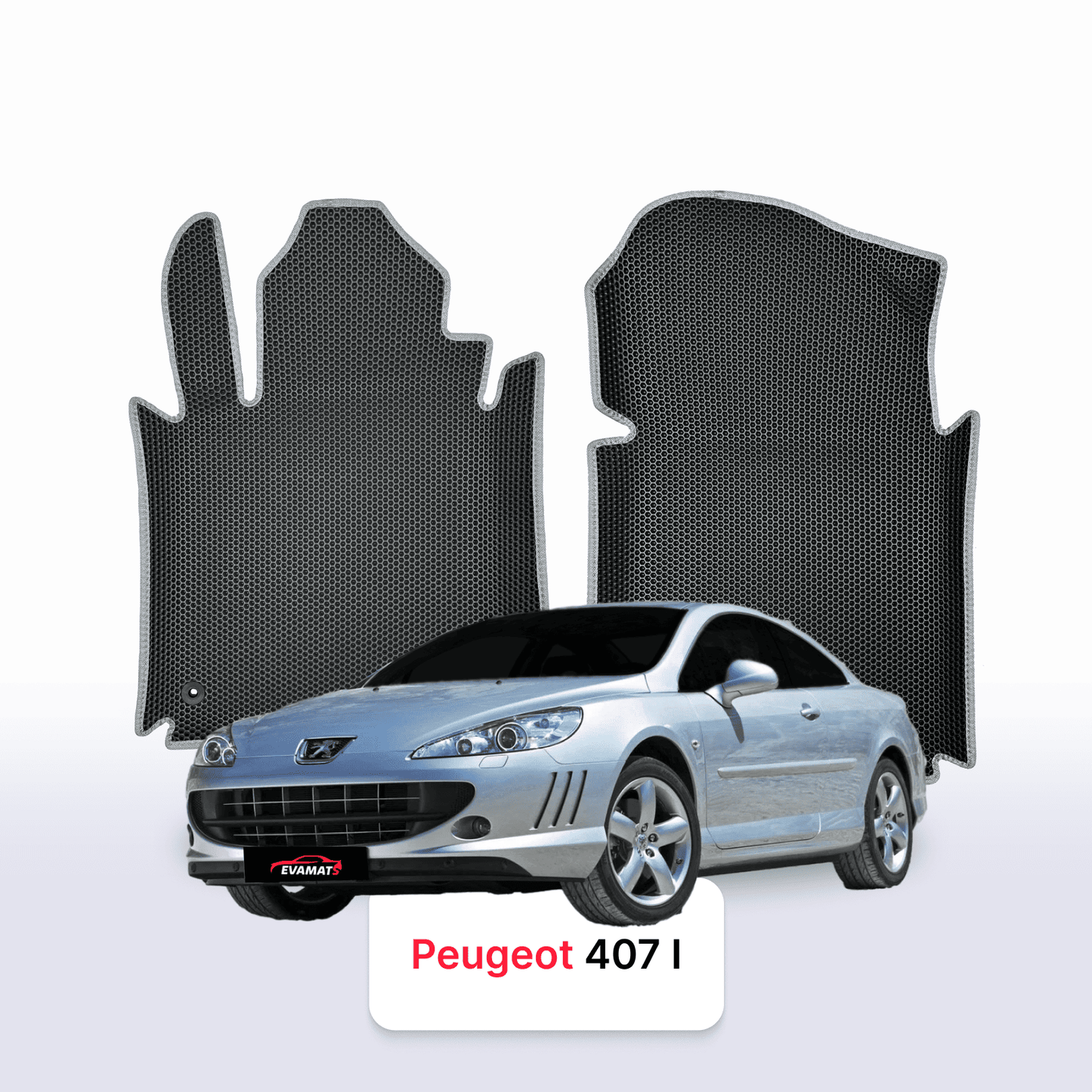 Autokoberce EVA pro Peugeot 407(MT) 1 gen 2004-2011 r. KUPÉ