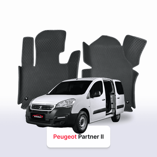 Autokoberce EVAMATS pro Peugeot Partner(MT) 2 gen 2015-2025 ročník MINIVAN TOUR