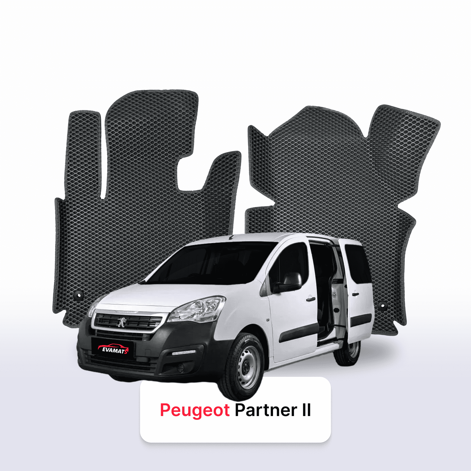 Autokoberce EVA pro Peugeot Partner(MT) 2 gen 2008-2018 r. MINIVAN TOUR