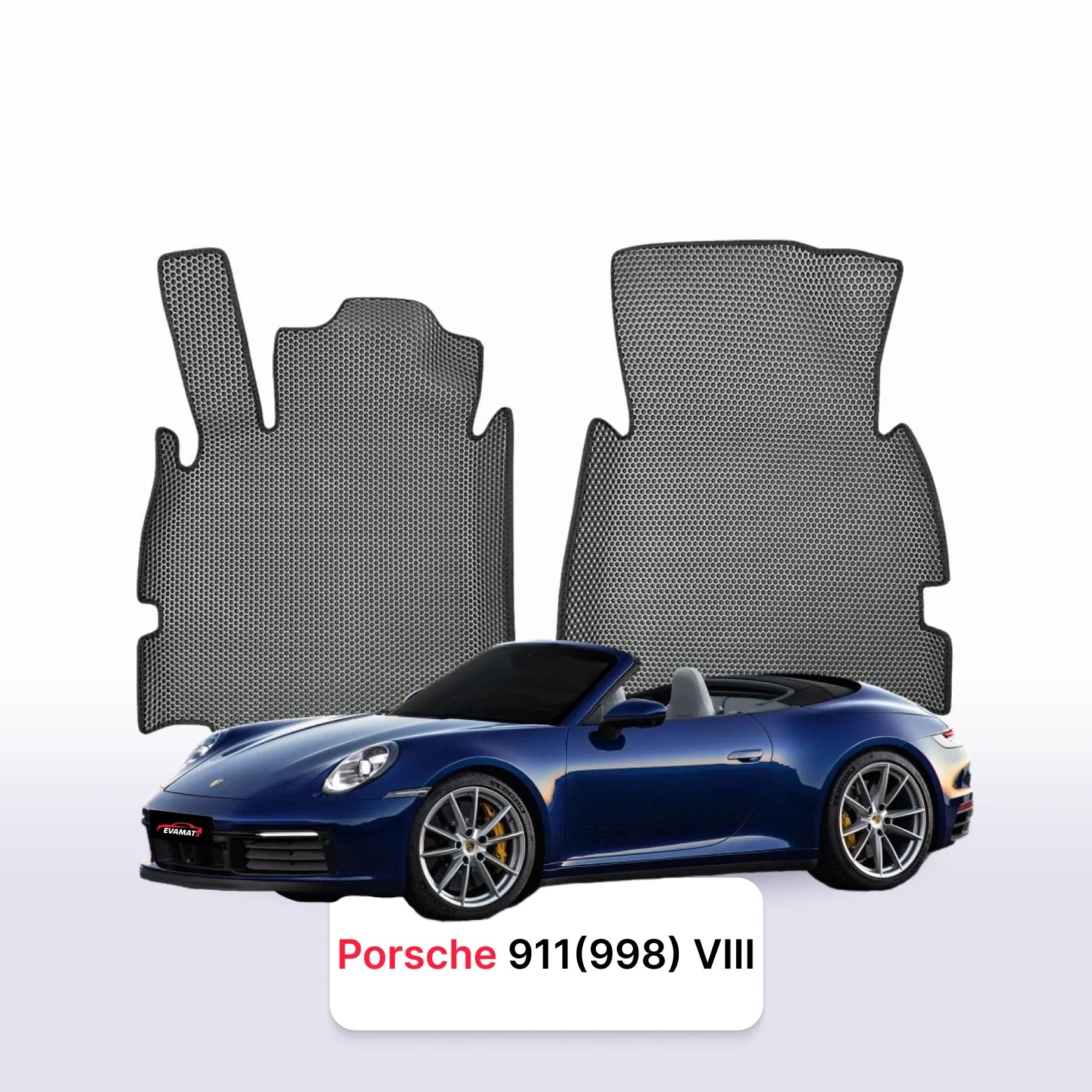 Autokoberce EVA pro Porsche 911(992) 8 gen 2018-2028 r. KABRIOLET
