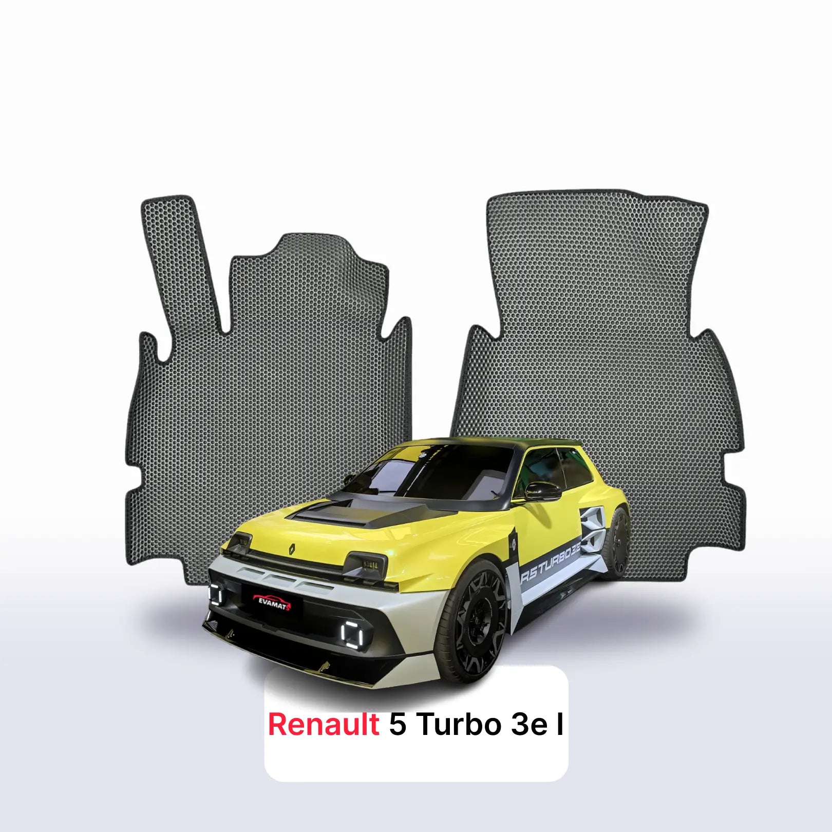 Autokoberce EVAMATS pro Renault 5 Turbo 3e 1 gen 2024-2028 r. HATCHBACK 3 dveře