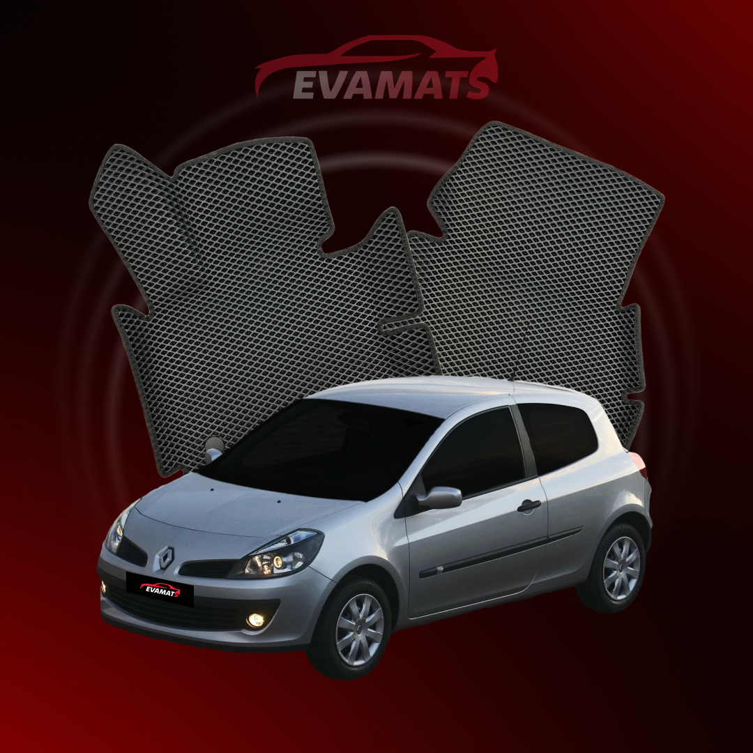 Autokoberce EVAMATS pro Renault Clio 3 gen 2005-2014 rok HATCHBACK 3dv.