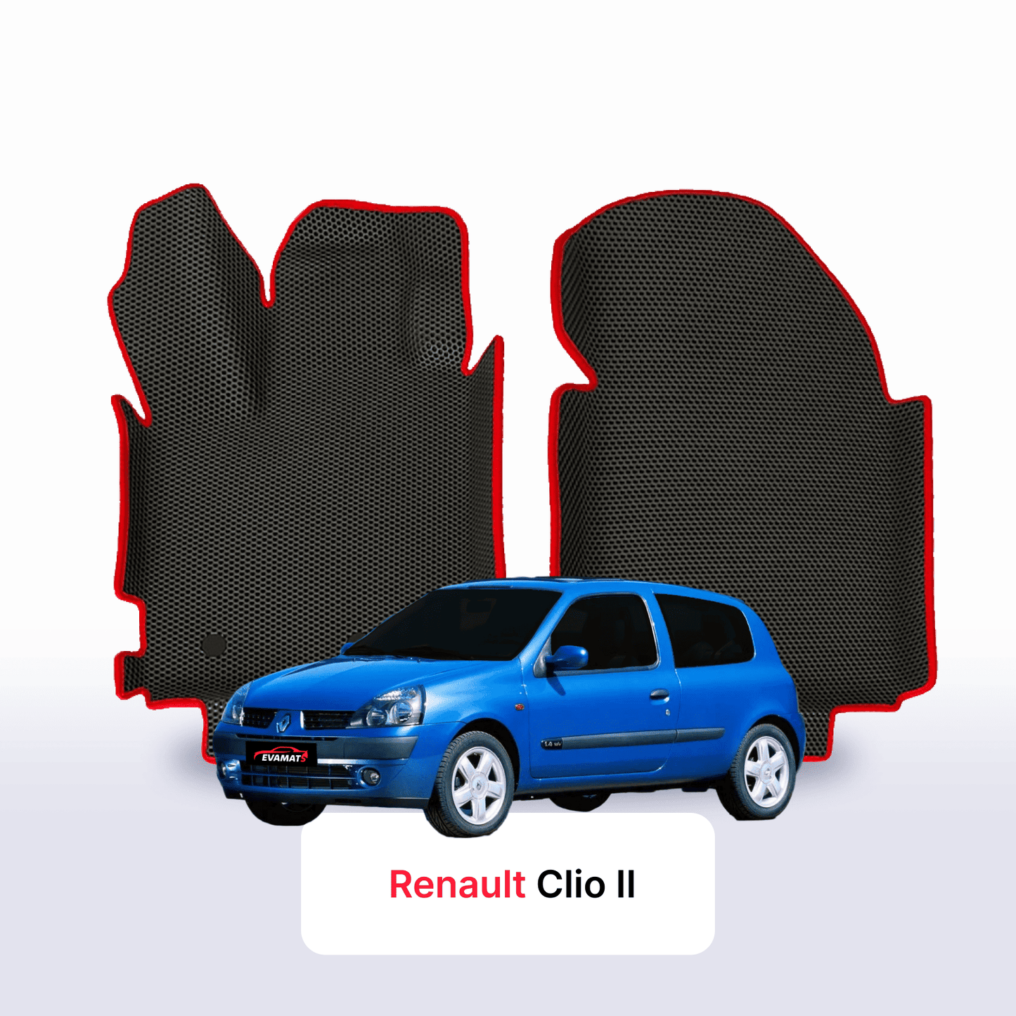 Autokoberce EVAMATS pro Renault Clio 2 gen 2001-2013 rok HATCHBACK 3dv.