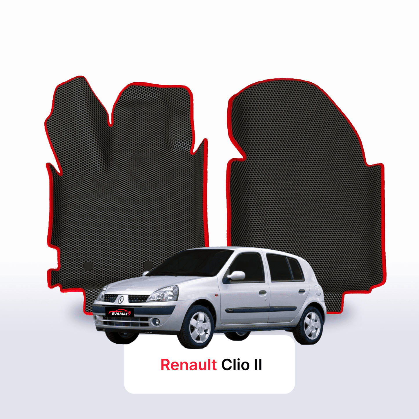 Autokoberce EVAMATS pro Renault Clio 2 gen 2001-2013 rok HATCHBACK 5dv.