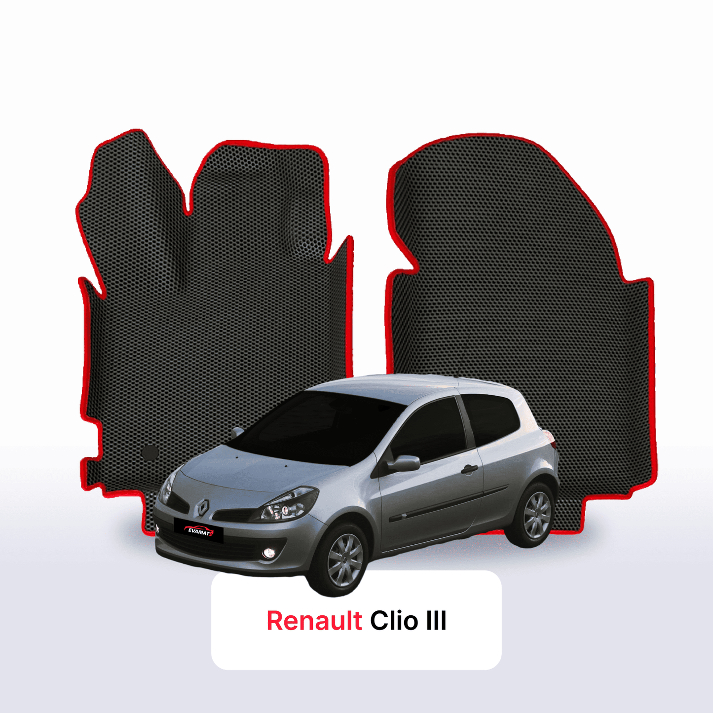 Autokoberce EVAMATS pro Renault Clio 3 gen 2005-2014 rok HATCHBACK 3dv.