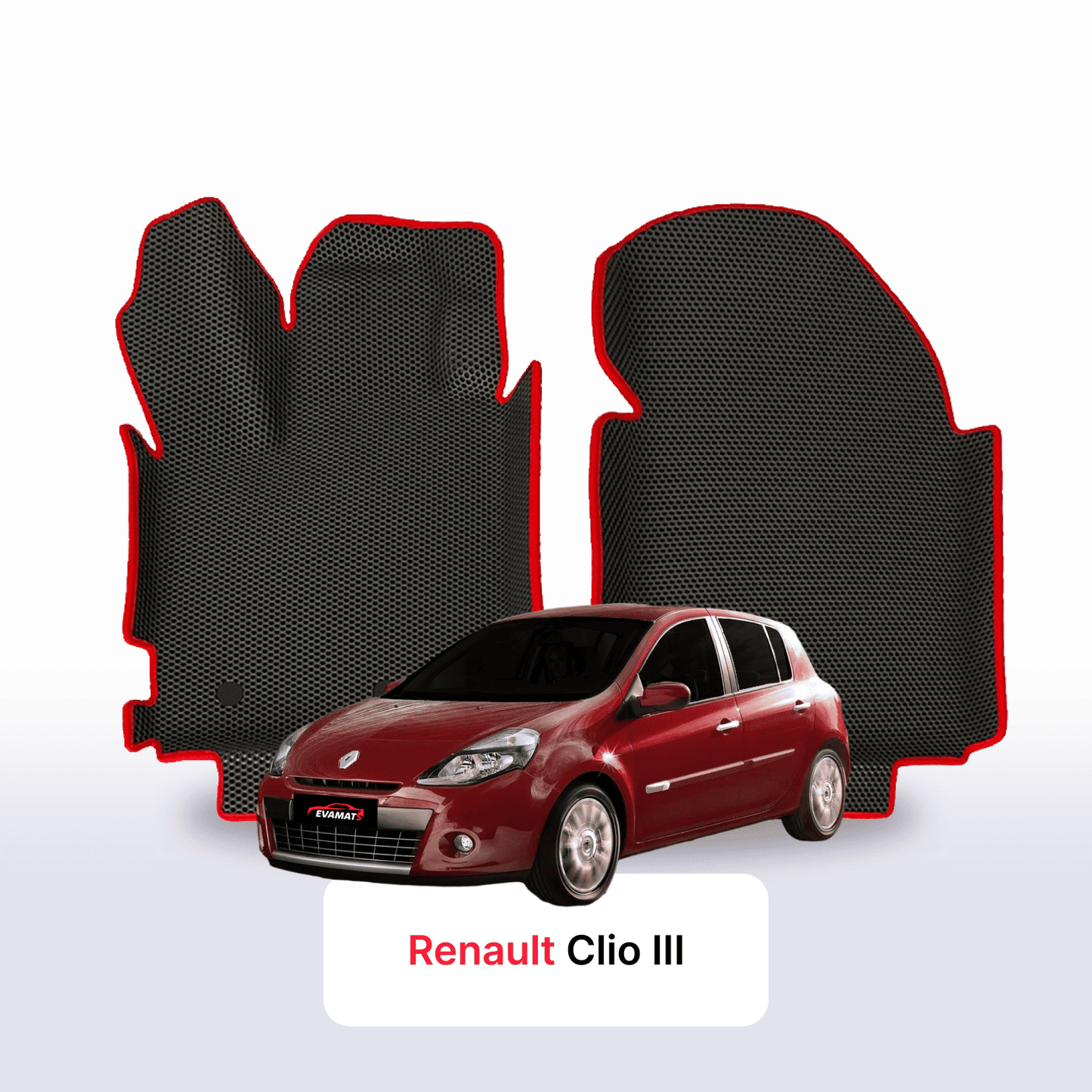 Autokoberce EVAMATS pro Renault Clio 3 gen 2005-2014 rok HATCHBACK 5dv.