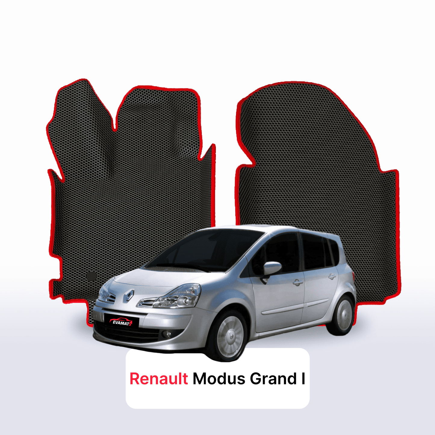 Autokoberce EVAMATS pro Renault Modus Grand 1 gen 2004-2012 r. MINIVAN Grand