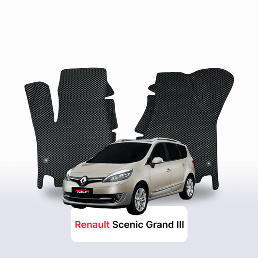 Autokoberce EVAMATS pro Renault Scenic Grand 3 gen 2009-2016 rok MINIVAN 7 míst
