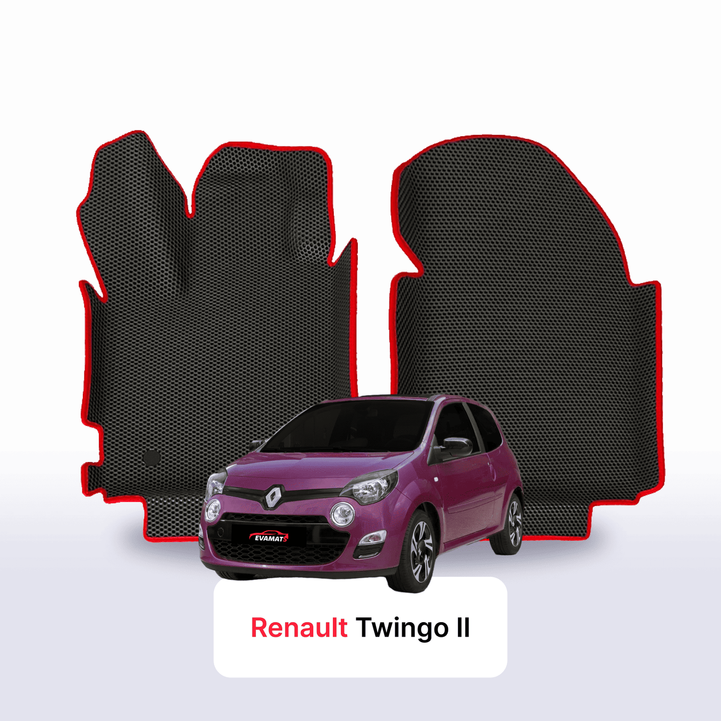 Autokoberce EVAMATS pro Renault Twingo 2 gen 2007-2014 rok HATCHBACK 3dv.