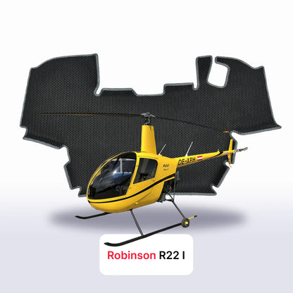 Koberce do auta EVAMATS pro Robinson R22 1. generace 1979-2028 rok HELIKOPTÉRA