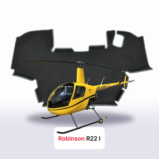Koberce do auta EVAMATS pro Robinson R22 1. generace 1979-2028 rok HELIKOPTÉRA