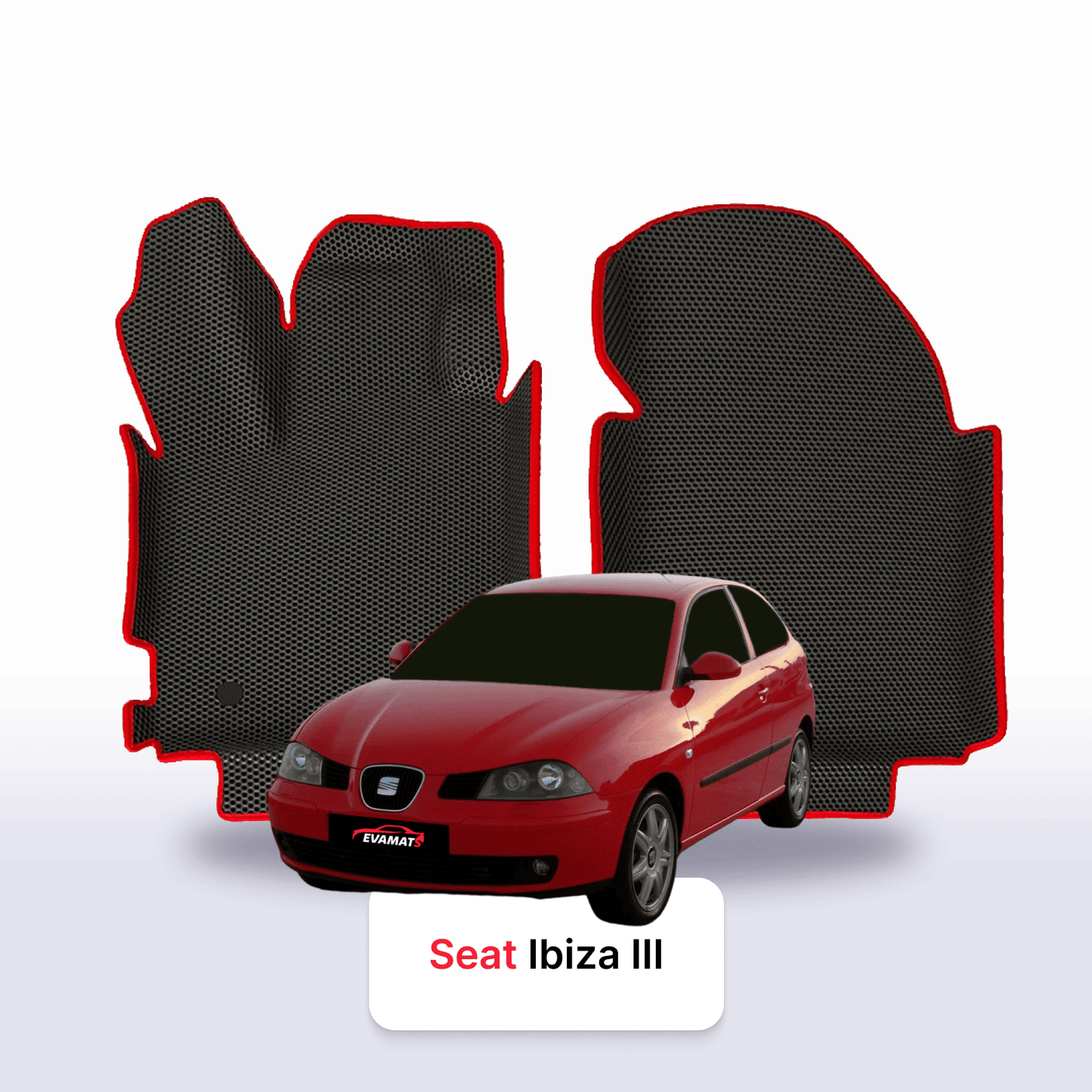 Autokoberce EVAMATS pro SEAT Ibiza 3 gen 2001-2008 rok HATCHBACK 3dv.