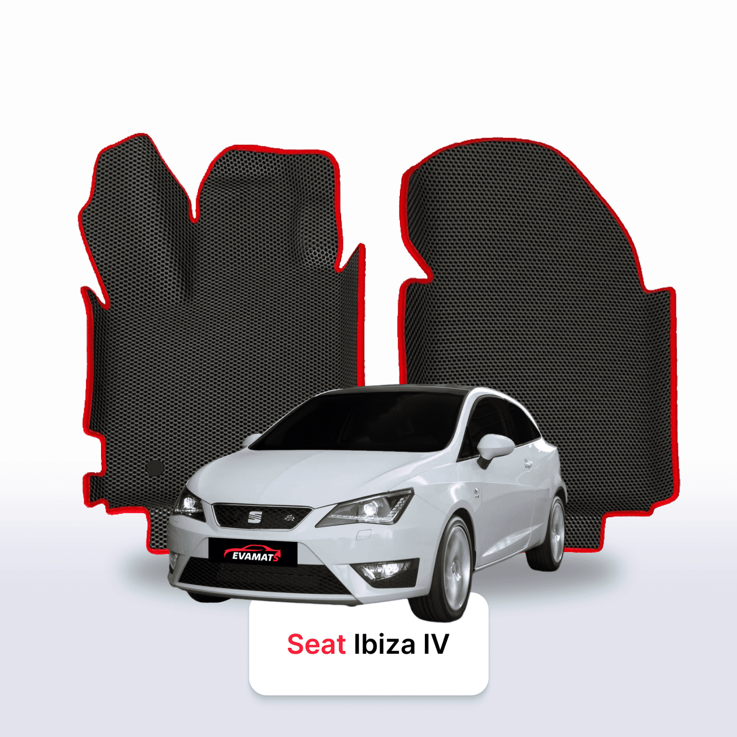 Autokoberce EVAMATS pro SEAT Ibiza 4 gen 2008-2017 rok HATCHBACK 3dv.
