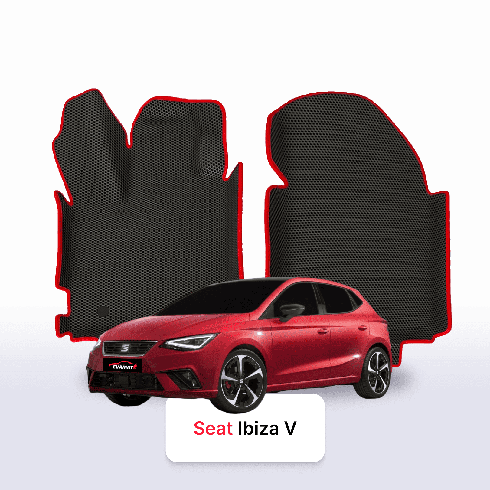 Autokoberce EVA pro SEAT Ibiza 5 gen 2017-2028 r. HATCHBACK 5 dveří