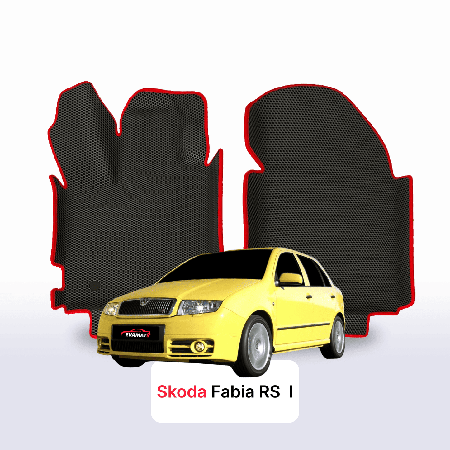 Autokoberce EVAMATS pro Škoda Fabia RS 1 gen 2003-2006 rok HATCHBACK 5dv.