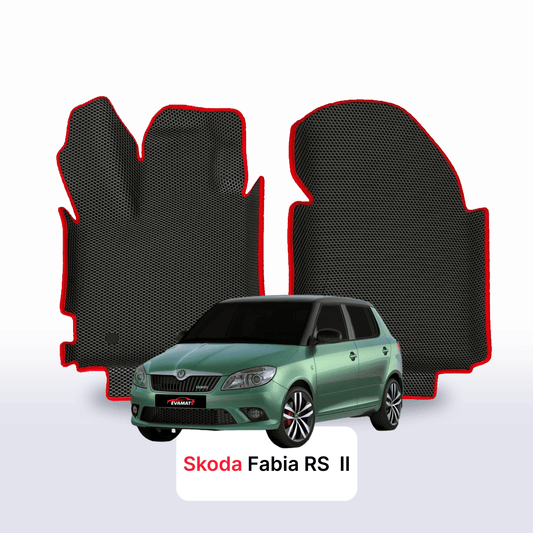 Autokoberce EVAMATS pro Škoda Fabia RS 2 gen 2010-2014 rok HATCHBACK 5dv.