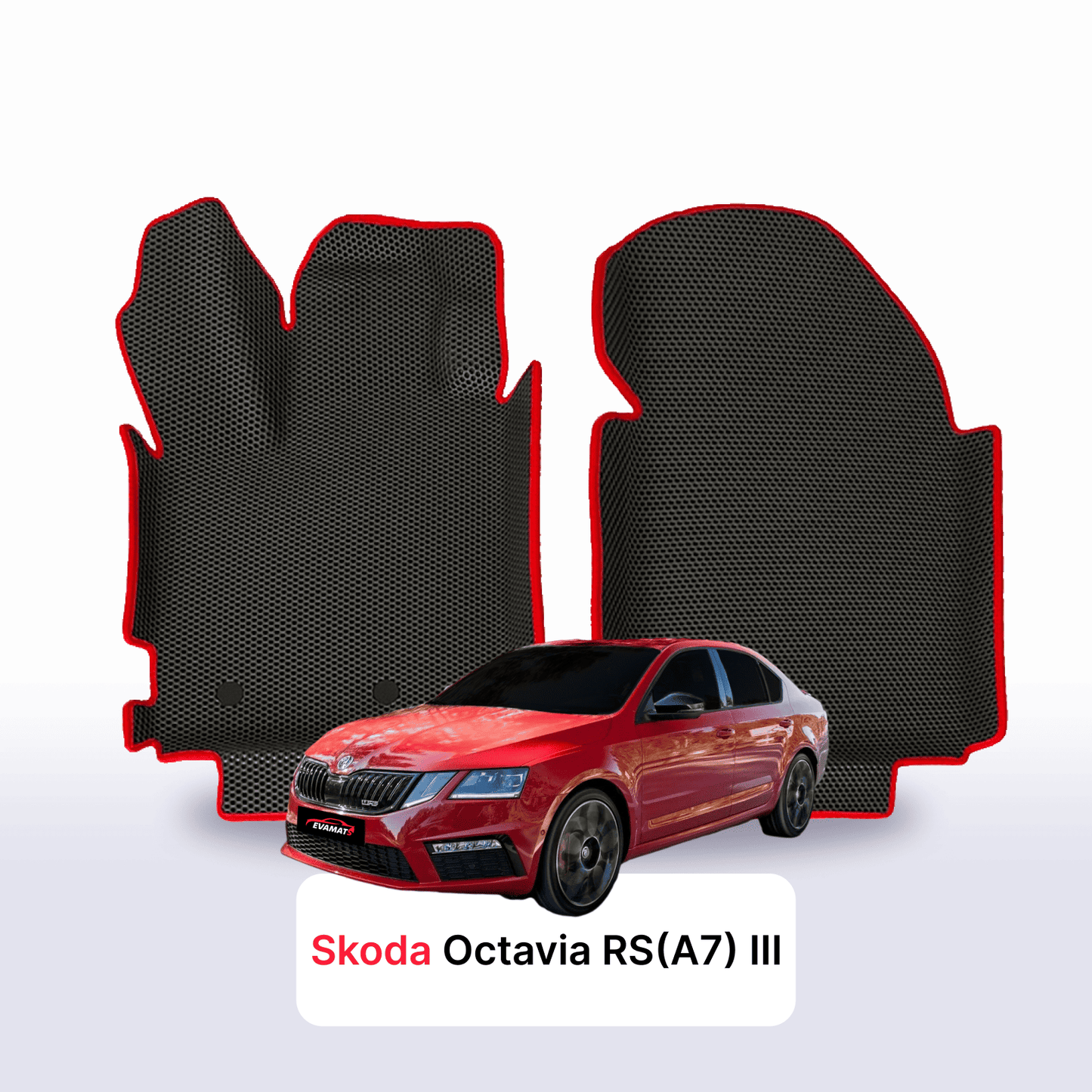 Autokoberce EVAMATS pro Škoda Octavia RS(A7) 3 gen 2013-2020 rok LIFTBACK