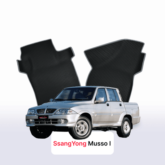 Autokoberce EVAMATS pro SsangYong Musso 1 gen 1998-2006 rok PICK-UP dvoukabina