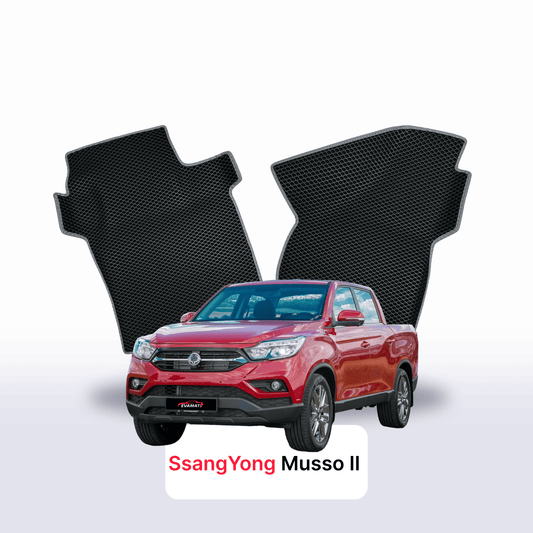 Autokoberce EVAMATS pro SsangYong Musso 2 gen 2018-2025 rok PICK-UP dvoukabina