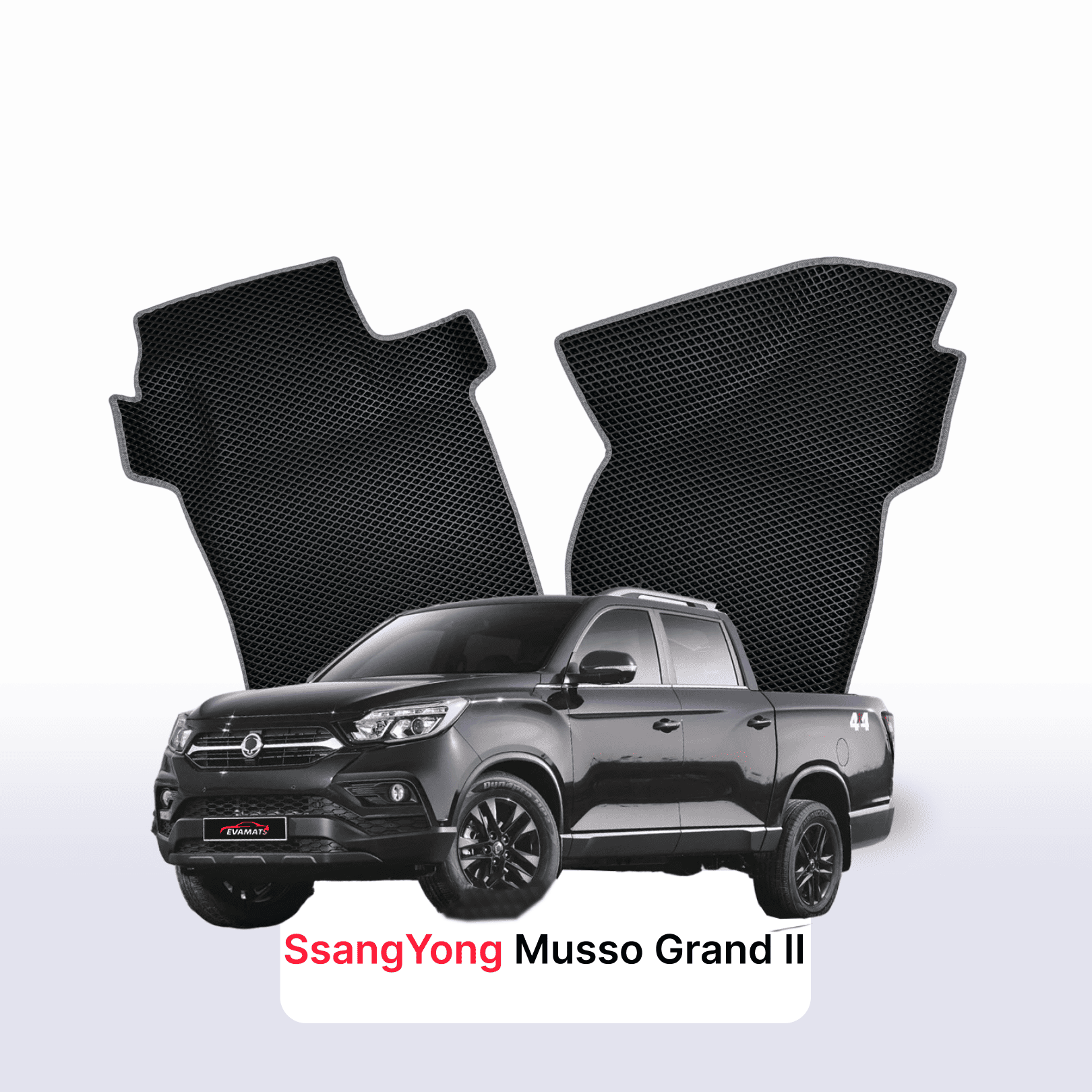 Autokoberce EVA pro SsangYong Musso Grand 2 gen 2018-2027 r. PICK-UP dvojkabina