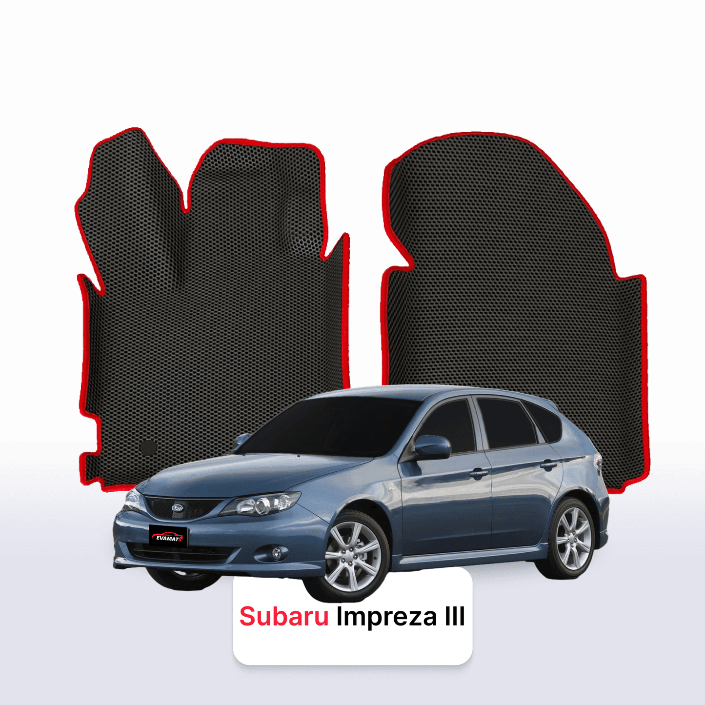 Autokoberce EVAMATS pro Subaru Impreza(GH) 3 gen 2007-2011 rok HATCHBACK 5dv.