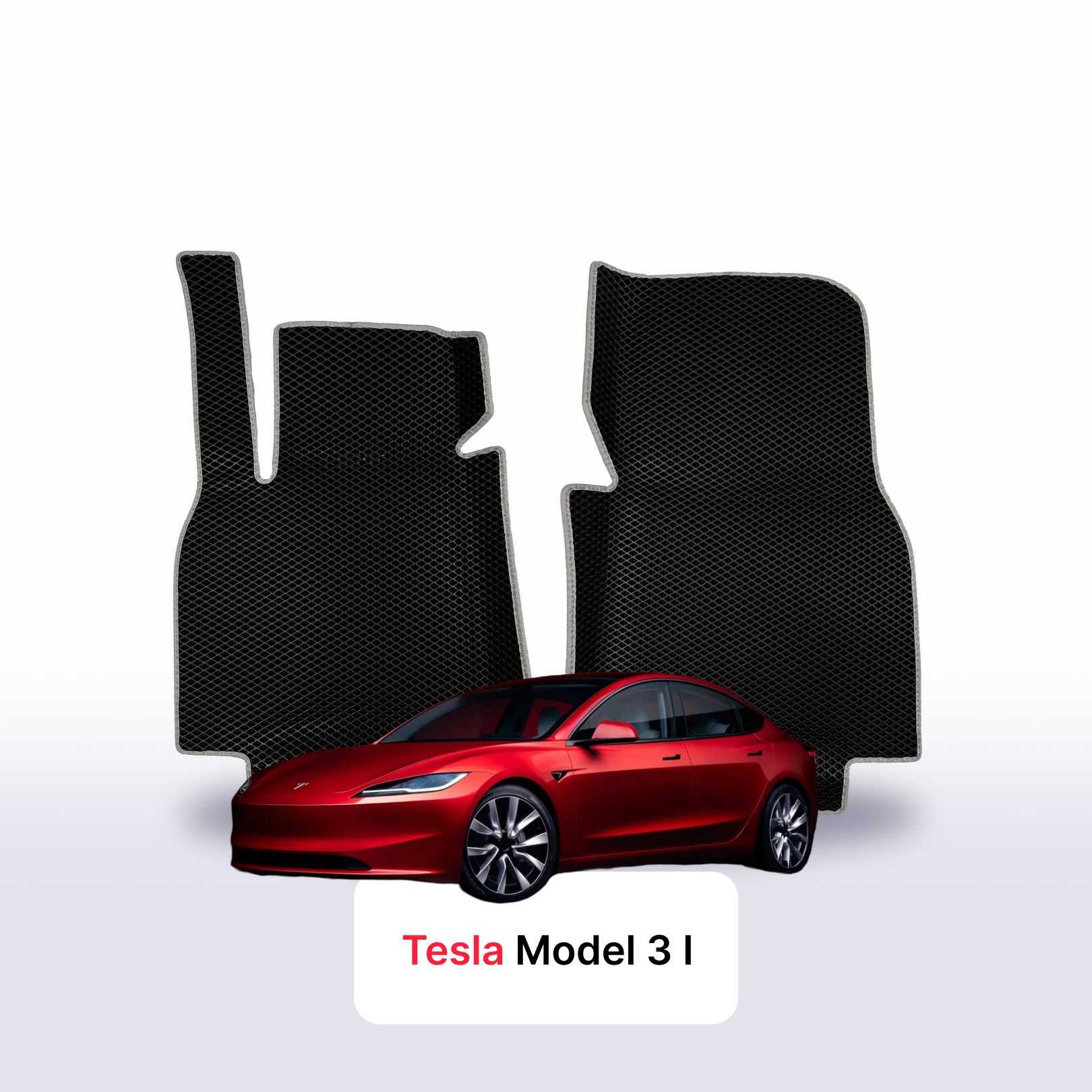 Autokoberce EVA pro Tesla Model 3(Standard Range) 1 gen 2017-2027 r. SEDAN